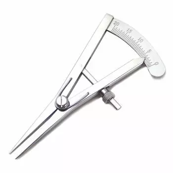 Разделитель кожаный компас из нержавеющей стали кожаный инструмент маркировка измерение [Island Puppy] (Тип винта)