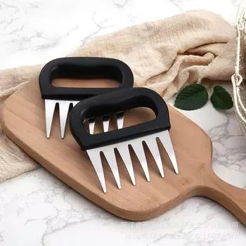 Разделитель мяса из нержавеющей стали, инструменты для мяса, вилка для барбекю Bear Claw, ручные вилки для жарки мяса, кухонные вилки для мяса, инструмент для барбекю
