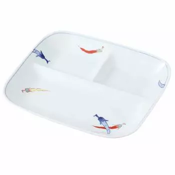 Разделительная пластина для печи «Wayama» Hamada Hasami Ware 25 x 22 см, окрашенная в цвете «Nishiki Pepper» 204814, белая, прибл. белый