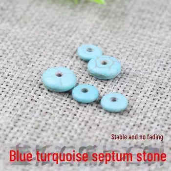 Разделительные бусины из хрусталя «Звезда Луна» цвета голубой бирюзы - 108 бусин для самостоятельного изготовления украшений About 2*6MM