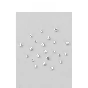 Разделительные бусины из стерлингового серебра S925 для самодельных украшений 1.2mm (each)