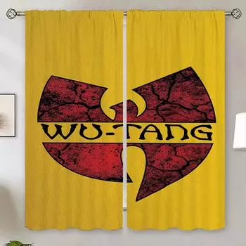 Разделительные шторы Wu Tang Clan для гостиной, 2 шт., бесплатная доставка, затемняющие шторы, 100% оконные жалюзи, украшение для спальни W50xH70cmx2pcs-CL