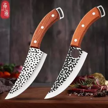 Разделительный нож для очистки костей из нержавеющей стали, кухонный маленький изогнутый нож для измельчения овощей, универсальный нож для резки мяса Style 1