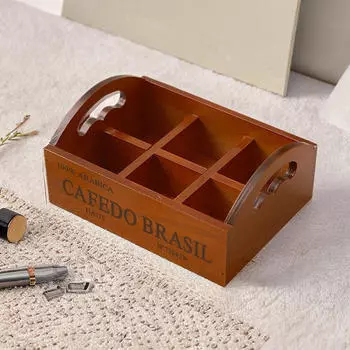 Разделительный сервировочный контейнер с ручкой, предназначенный для орехов и сладостей на мероприятиях 20.5x15.5x9.5cm