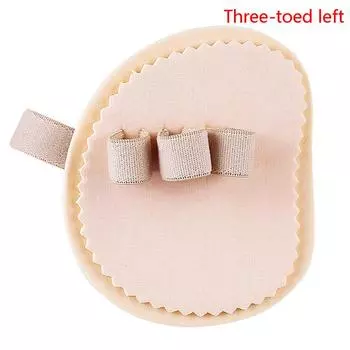 Разделитель пальцев ног Подушечка для передней части стопы Коррекция вальгусной деформации большого пальца стопы Полустельки Облегчение боли Three-toed left