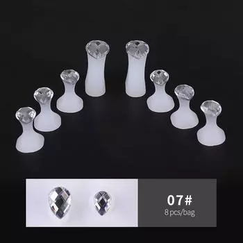 Разделитель пальцев ног с гелем для ногтей DaisyPurple и золотой разделитель пальцев ног One Size