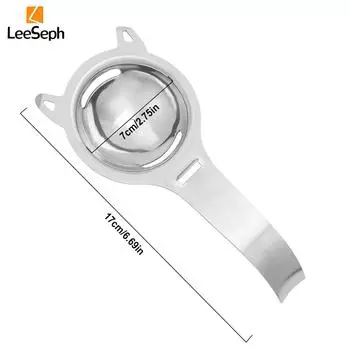 Разделитель яиц Leeseph, разделитель белков и желтков из нержавеющей стали, разделитель яиц для кухонного инструмента Baker, кухонные гаджеты серебряный