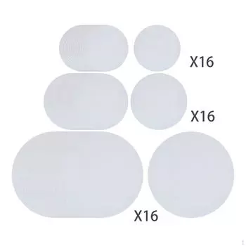 Разделитель тарелок из фетра, Защитный чехол для хранения, Подложки для столовых приборов 96pcs