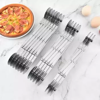 Разделитель теста, растягивающийся, многоразовый, круглый, безопасный, 2 головки, колеса 3/5/7, колесо для быстрой нарезки макаронных изделий для кухни A