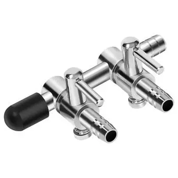 Разделитель воздушного насоса для аквариума, воздушный клапан для аквариума, металлический клапан управления потоком воздуха из нержавеющей стали для аксессуаров воздушного насоса X-Small