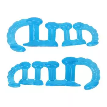 Разделители пальцев ног, прокладки для ночного использования, корректор бурсита, выпрямитель, носилки для перекрывающихся пальцев, синий