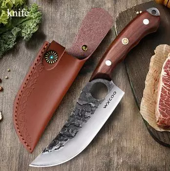 Разделка и забой скота Костный ятаган Для разделки мяса Для умерщвления рыбы, свиней и овец Для чистки и резки овощей Используйте острый нож with cover