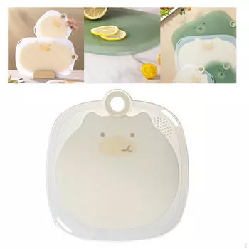 Разделочная доска Cartoon для нарезки многоцелевого использования с отверстием для подвешивания green small