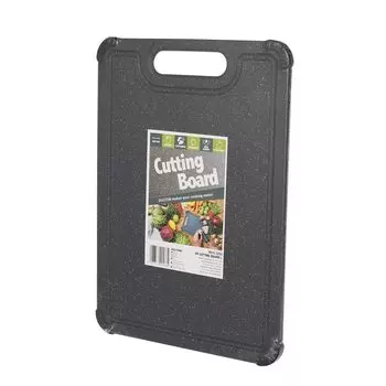 Разделочная доска Dalton PP L, черная Специально разработана для ежедневного использования Разделочная доска Кухонные принадлежности Посуда Высота 11 мм Ширина 405 мм Глубина 285 мм Y915-1253L чёрный