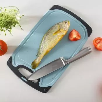 Разделочная доска для овощей, пищевая нарезка, фрукты, стабильная структура, прочный противоскользящий коврик для резки, товары для дома S бежевый