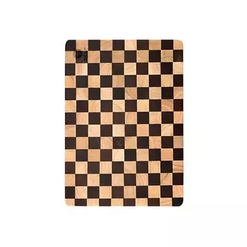 Разделочная доска из натурального каучука для кухонных шахмат, деревянная доска для обеда, пиццы, хлеба, резки стейка, наружной тяжелой доски