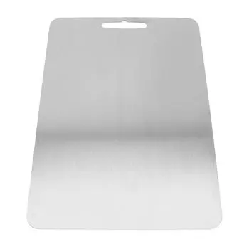 Разделочная доска из титана, утолщенная, пригодная для мытья в посудомоечной машине, без запаха, разделочная доска из чистого титана для приготовления пищи на кухне 36x25cm/14.17x9.84in