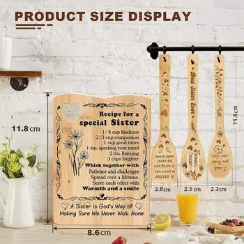 Разделочная доска Love Разделочная доска Набор Креативных Букв Разделочная доска Набор Разделочная доска с Лопаткой Забавный Подарок на кухню