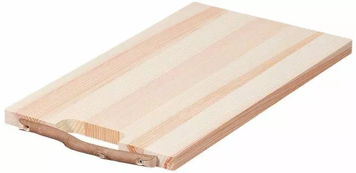 Разделочная доска Tosa Ryu с разделочной доской для веток, тонкая, 350 x 200 x 15 мм, 530 г, сделано в Японии, прибл.. HN-3006