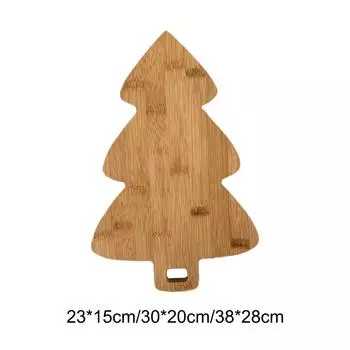 Разделочная доска в виде рождественской елки Многоцелевая кухонная утварь для выпечки Доска для пиццы Фрукты Овощи Сыр Мясо Стейк Style A