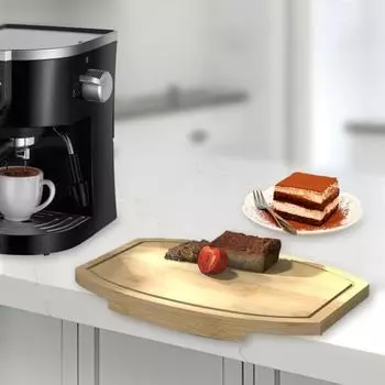 Разделочная доска Yousheng из дерева с отделением для сока, угловой органайзер для столешницы, круглые и квадратные кухонные разделочные доски для легкой уборки Round