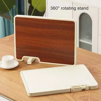 Разделочная доска Yousheng с точильным камнем, двухсторонняя деревянная разделочная доска для дома, кемпинга, приготовления пищи Square коричневый