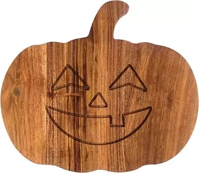 Разделочные доски из дерева для кухни, толстая разделочная доска, большие подносы с глубоким желобком для сока и ручками, деревянные подносы для мяса, фруктов и сыра Large коричневый