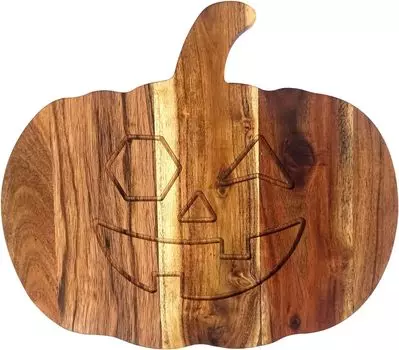 Разделочные доски из дерева для кухни, толстая разделочная доска, большие подносы с глубоким желобком для сока и ручками, деревянные подносы для мяса, фруктов и сыра Large коричневый