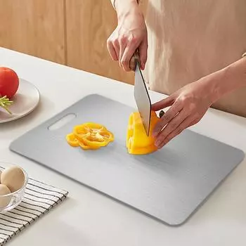 Разделочные доски из нержавеющей стали — Разделочные доски из нержавеющей стали для кухни — Новейшая гигиена и долговечность, двусторонний коврик для резки из нержавеющей стали One Size