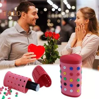 Раздражающая подарочная коробка с винтами 3D-головоломка-коробка для розыгрыша Настольный декор Сердце любви Подарочная коробка на День святого Валентина для любимых красный