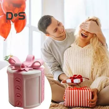 Раздражающая подарочная коробка с винтами ко Дню святого Валентина Розовая подарочная коробка с винтами и бантом 3D-головоломка Подарочная коробка с кляпом Подарок на день рождения Годовщина A