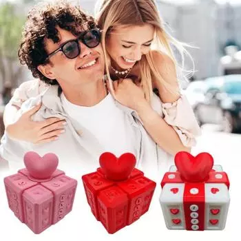 Раздражающая подарочная коробка Yousheng, 3D-печатная подарочная коробка с винтами, головоломка в виде сердца для розыгрыша на День святого Валентина, праздничный подарок на день рождения 6 cm