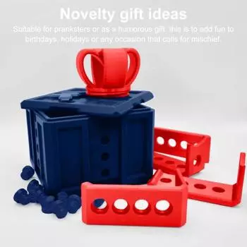 Раздражающая подарочная коробка Yousheng с винтами, большая шуточная коробка с винтами, 3D-печатная головоломка, подарочная коробка с кляпом, рождественский веселый контейнер для денег и карт 6 cm