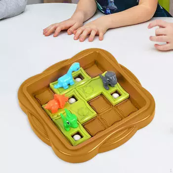 Раздвижная головоломка с динозавром, головоломка для детей, настольная игра-головоломка для вечеринок