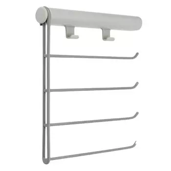 Раздвижная вешалка для галстука и шарфа, 4 слоя, стойка для хранения ремней, практичный органайзер для шкафа, всякая всячина