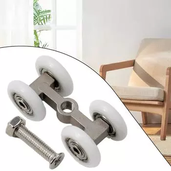 Раздвижное колесо, ролик для раздвижной двери, оконный шкив из нержавеющей стали, простая установка, высокая точность, долгий срок службы