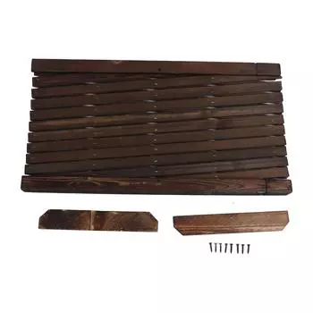 Раздвижной деревянный садовый забор высотой 70 см, устойчивое антикоррозионное основание, выдвижная решетчатая окантовка забора