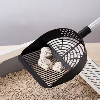 Раздвижной совок для кошачьего туалета Удобный Гибкий Прочный Съемный Глубокий Длинный