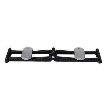 Раздвижной тренажер для растяжки ног, бесшумный тренажер для имитации лыж, домашний тренажерный зал, растяжка ног, тренажер для мышц тазового дна, оборудование для похудения всего тела 1pc чёрный