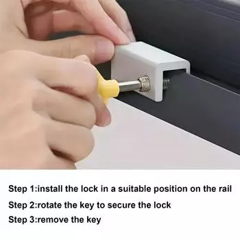 Раздвижные дверные замки, навесной замок, алюминиевый сплав, дверной замок, рама, замок безопасности с ключами, замок с ключом безопасности, дропшиппинг 1 PC