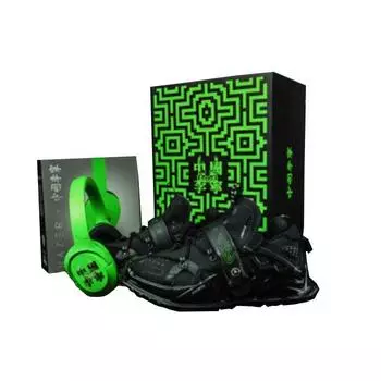 Razer X Li Ning Pangu Halo удобные универсальные амортизирующие нескользящие поддерживающие светоотражающие кроссовки с низким верхом для бега мужские кроссовки AGLR149-11(S-BOX) 41
