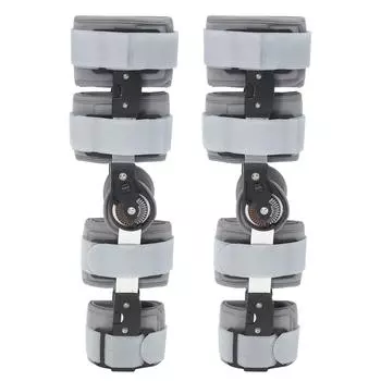 Разгрузка левого и правого коленного бандажа для связок, шарнирная поддержка колена, боль в коленном суставе, спорт чёрный