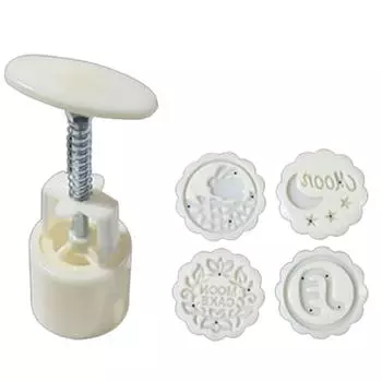 Различные формы для лунного кекса, фестиваль середины осени, форма для лунного кекса, сделай сам, ручное давление, украшения для помадки, инструменты, форма для лунного торта 17