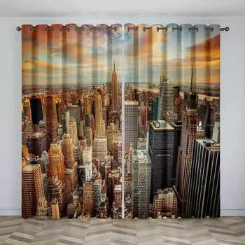 Различные стили серии Dark, узоры высоких затемняющих штор для спален и гостиных, плотные шторы-занавески разных цветов W55 X H120cm X 2&HOOK