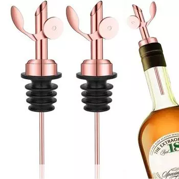 Разливщики бутылок из нержавеющей пищевой стали, автоматический открывающийся и закрывающийся дозатор оливкового масла, дозатор ликера розового золота