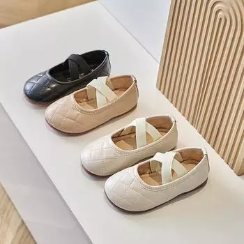 Размер 21-35 Обувь для девочек 2024 Весна Осень Детская обувь Оксфорды для девочек Мягкие гибкие Модный дизайн Мокасины для девочек на плоской подошве 21 бежевый