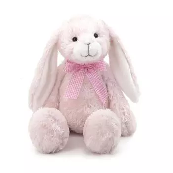 Размер 30 см, мягкие игрушки для детей, кролик с длинными ушами, спящий кролик, милая мультяшная плюшевая игрушка, куклы для домашних животных, подарок на день рождения для детей 0-10cm розовый