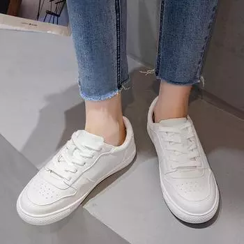 Размер 32-43, женские белые туфли для скейтборда, студенческие спортивные повседневные кроссовки для прогулок и путешествий, обувь на плоской подошве для отдыха 32 белый