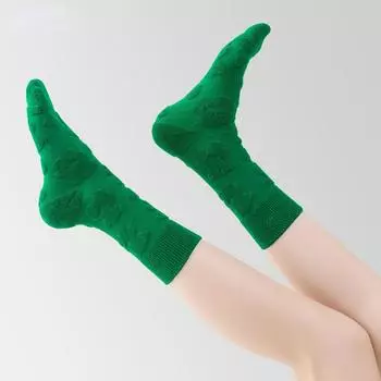 Размер 35-39, женские махровые носки с цветочным мишкой и махровым мишкой, носки с полотенцесушителем, спортивные носки для отдыха, которые можно носить как в положительном, так и в отрицательном состоянии. One-size синий