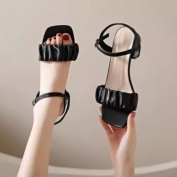 Размер 35-42, новые модные белые туфли на высоком каблуке с пряжкой, сандалии Grace Dress, женские дизайнерские туфли для вечеринок, летние женские сандалии 2024 года 35 бежевый